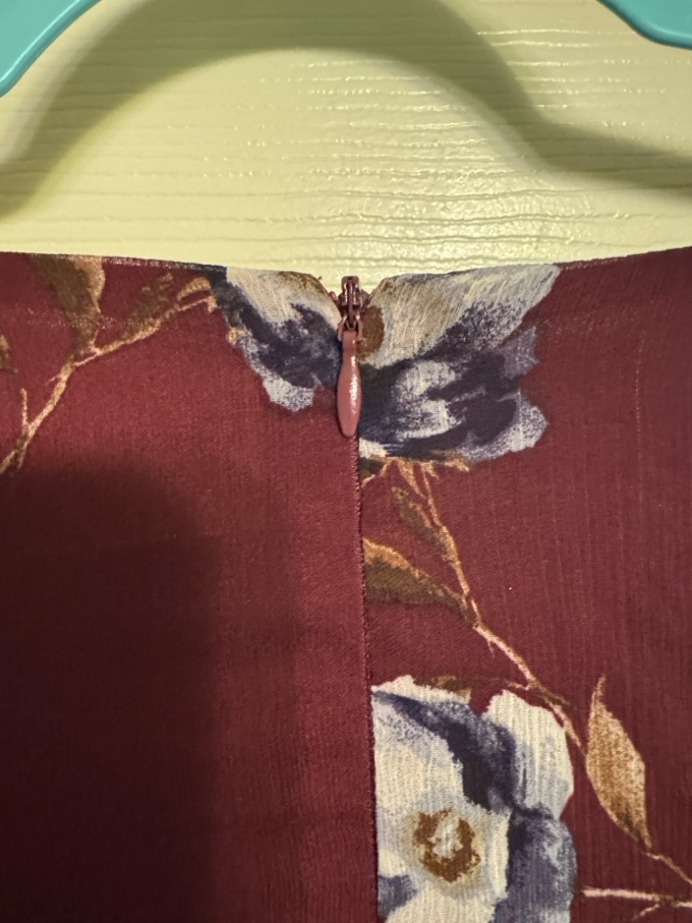 Altar'd State Floral Burgundy Dress XS - Picture 3 of 5
